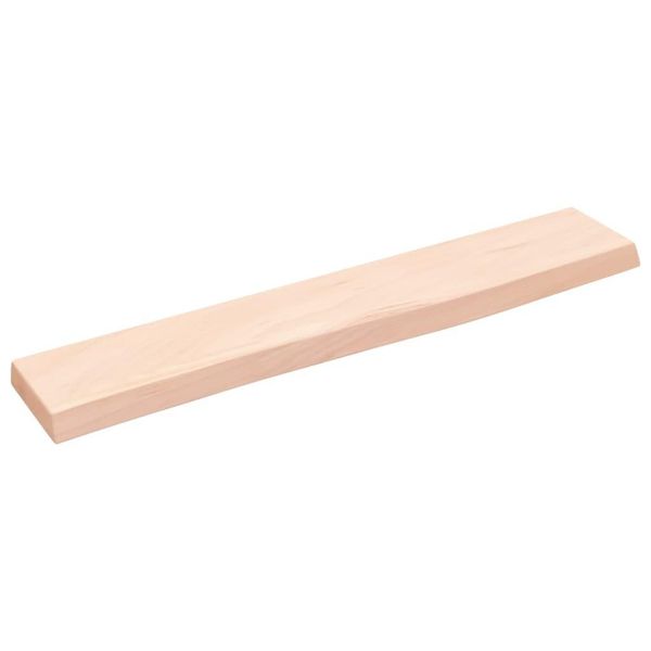 Vidaxl Mensola A Muro 60X10X2 Cm In Legno Massiccio Di Rovere Non Trattato-image
