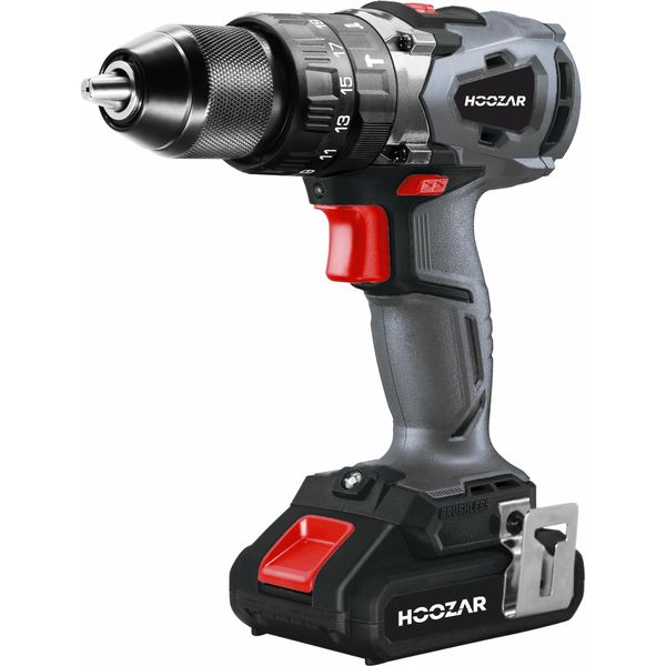 Hoozar 18V 2X4.0Ah 55 N.M. Cd10Bl Avvitatore A Impulsi Senza Spazzole-image