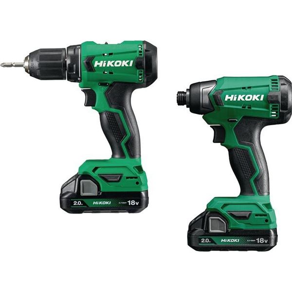 Hikoki Kit 18V 2X2,0Ah Kc18Daw ( Avvitatore Ds18Da + Avvitatore Wh18Da)-image