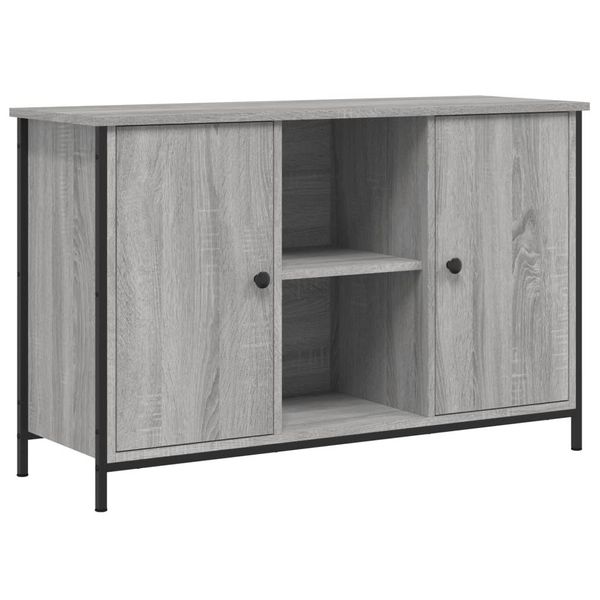 Mobile Tv Grigio Rovere Sonoma 100X35X65 Cm Materiale A Base Di Legno-image