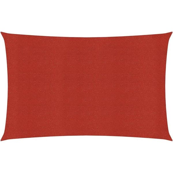 The Living Store Tenda Da Sole 160 G/M² Rosso 2X4,5 M Hdpe-image