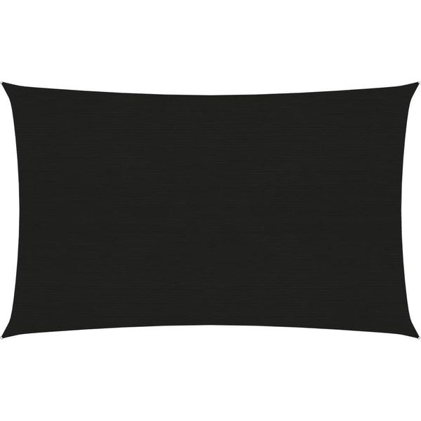 The Living Store Tenda Da Sole 160 G/M² Nero 2X4,5 M Hdpe-image