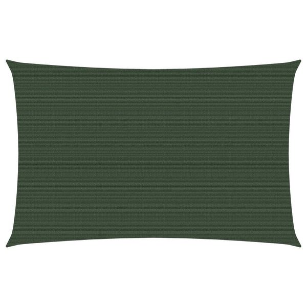The Living Store Tenda Da Sole 160 G/M² Verde Scuro 2X4,5 M Hdpe-image