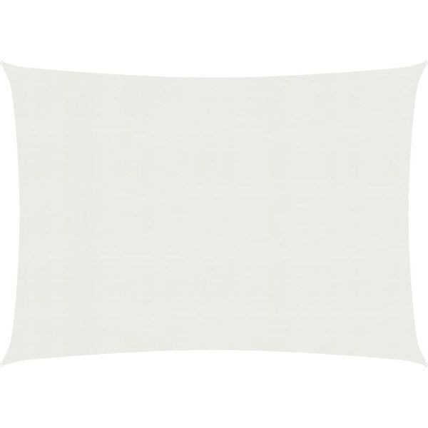 The Living Store Tenda Da Sole 160 G/M² Bianco 3X4 M Hdpe-image