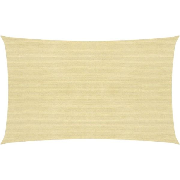 The Living Store Tenda Da Sole 160 G/M² Beige 2,5X5 M Hdpe-image