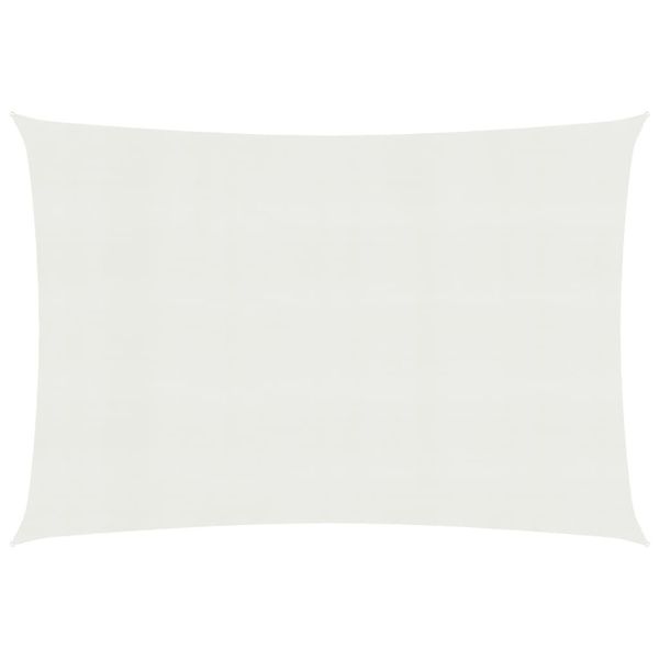 The Living Store Tenda Da Sole 160 G/M² Bianco 2,5X3 M Hdpe-image