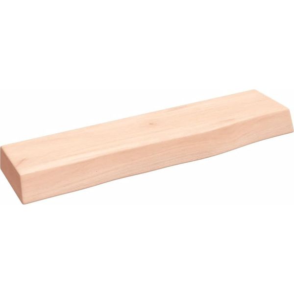 The Living Store Mensola A Muro 40X10X4 Cm In Rovere Massiccio Non Trattato-image