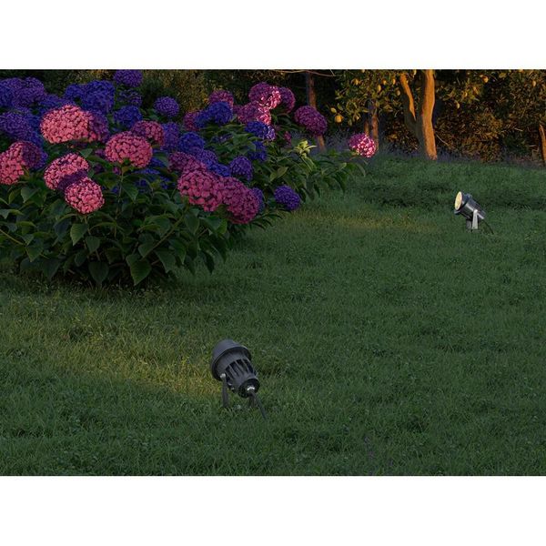 Faro A Led A Picchetto Fade Rotondo 5W IP65 Colore Nero Beneito Faure-image