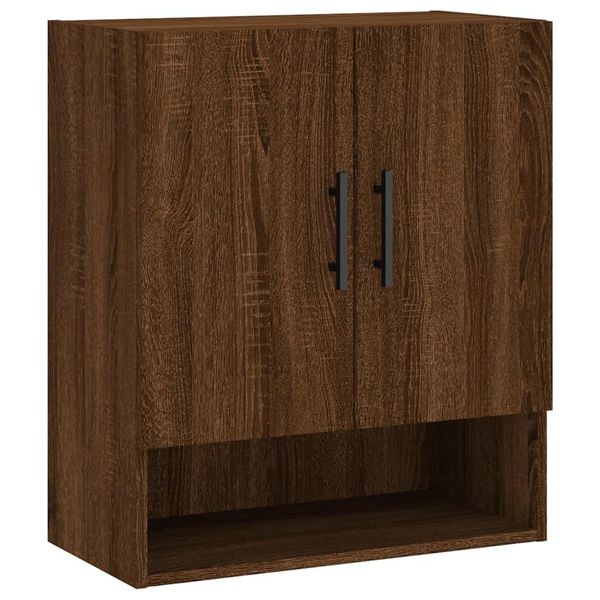 Vidaxl Armadio A Muro Marrone Effetto Rovere 60X31X70 Cm Materiale A Base Di Legno-image