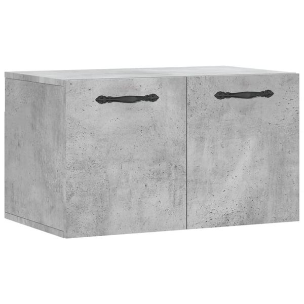 Vidaxl Armadio A Muro Grigio Cemento 60X36,5X35 Cm Materiale A Base Di Legno-image