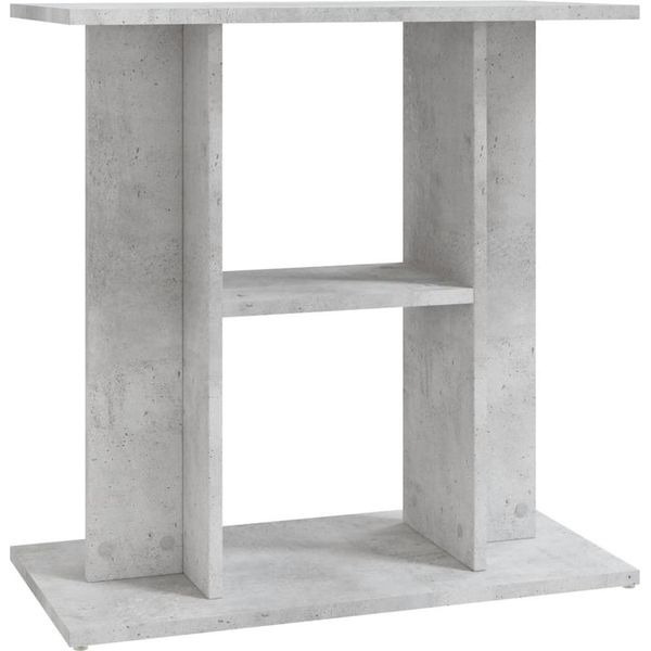 Vidaxl Supporto Per Acquario Grigio Cemento 60X30X60 Cm Materiale A Base Di Legno-image