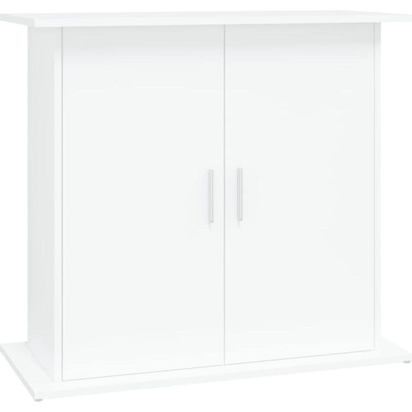 Vidaxl Supporto Per Acquario Bianco 81X36X73 Cm Materiale A Base Di Legno-image