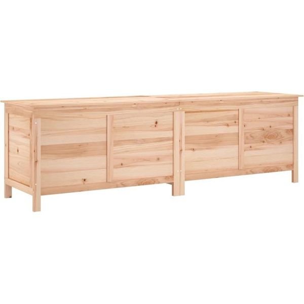 Vidaxl Cassapanca Da Giardino 198,5X50X56,5 Cm In Legno Massiccio D'abete-image