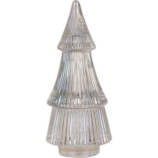 Albero Di Natale In Vetro Clayre & Eef Ø 7X16 Cm Vetro Trasparente-image