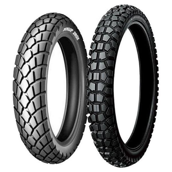 Coppia Di Pneumatici Dunlop 100/90-18 56P D602F + 4.10-18 59P D605-image