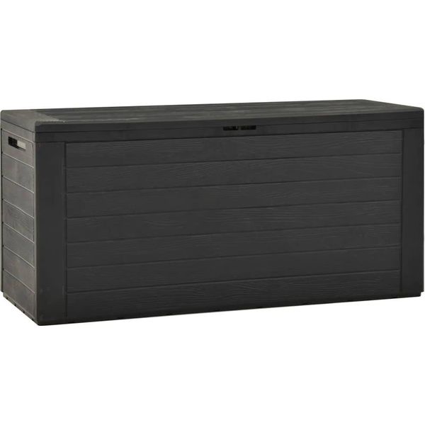 Vidaxl Scatola Da Giardino Antracite 116X44X55 Cm - Scatola Portaoggetti - Scatola Per Cuscini Da Giardino - Scatole Per Cuscini Da Giardino-image