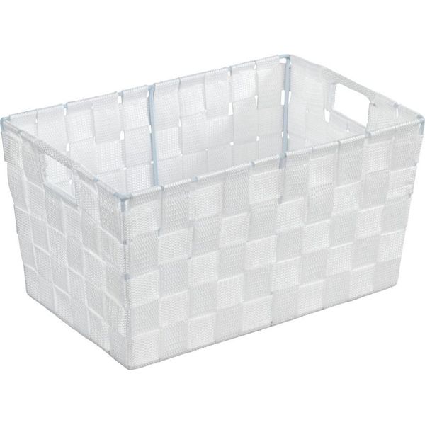 Wenko Cestino Portaoggetti Adria S Bianco Scaffale Scatola Portaoggetti Organizzatore Bagno Cucina Wc-image