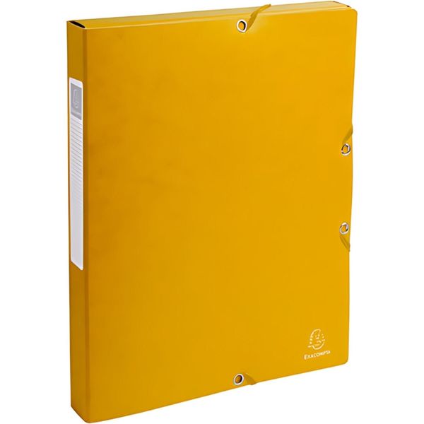 Scatola D'archivio Exabox Dorso 25Mm Con Etichetta In Cartone Manila 600G Nature Future, Din A4 Giallo-image