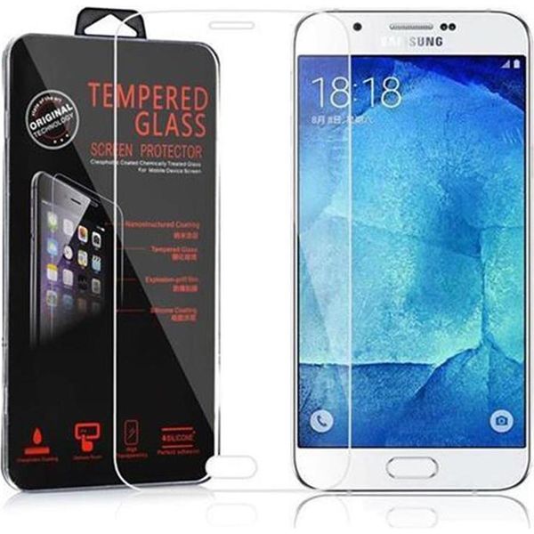 Cadorabo Pellicola Blindata Per Samsung Galaxy A8 2015 Pellicola Protettiva In Vetro Temperato Trasparente Di Protezione Del Display-image