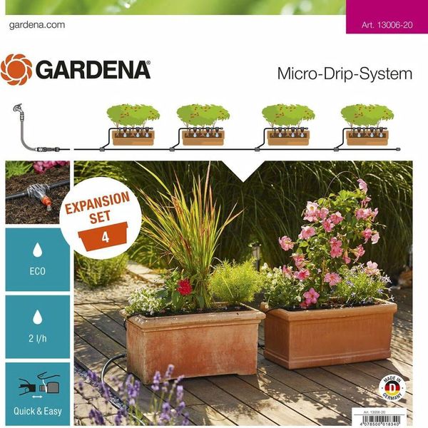 Gardena 13006-20 Gardena Micro-Drip-System Erweiterungsset PflanztröGe-image