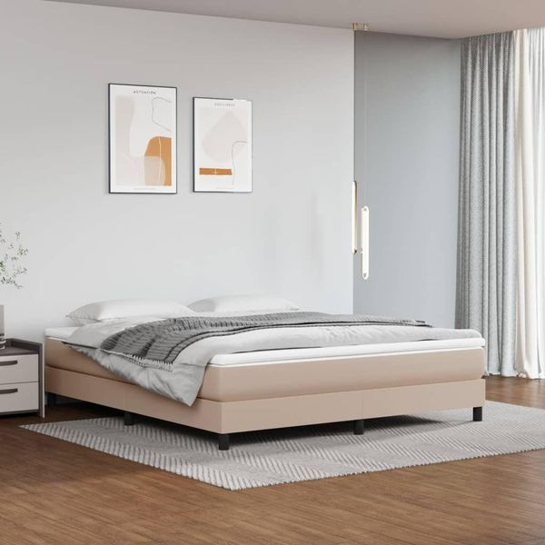 Vidaxl Materasso A Molle Insacchettate Cappuccino 160X200X20 Cm In Pelle Finta - Materasso A Molle Insacchettate - Materassi A Molle Insacchettate - Materasso - Mobili Per La Camera Da Letto-image