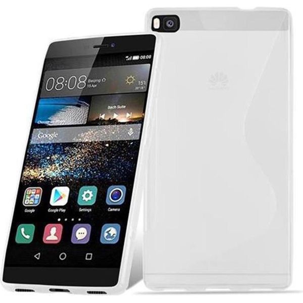 Cadorabo Copertura Protettiva Per Huawei P8 Caso In Custodia Trasparente Telefono Cellulare Tpu Custodia In Silicone-image