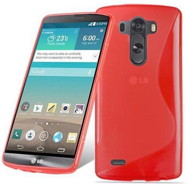 Cadorabo Custodia Protettiva Per Lg G3 Stylus Cover In Rosso Custodia Per Telefono Cellulare Custodia In Silicone Tpu-image