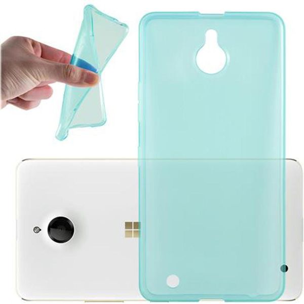 Cadorabo Cover Per Nokia Lumia 850 Cover Protettiva In Blu Custodia Protettiva In Silicone Tpu Cover Case-image