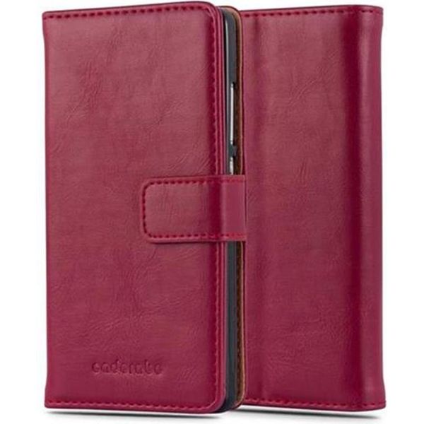 Cadorabo Cover Per Huawei P8 Lite 2015 Cover Protettiva In Rosso Telefono Cellulare Cover Libro Custodia-image