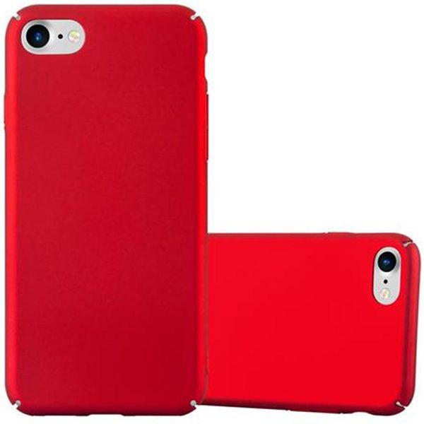 Cadorabo Custodia Per Apple Iphone 7 / 7S / 8 / Se 2020 Copertura Protettiva In Rosso Custodia Rigida Per Telefono Cellulare Custodia-image