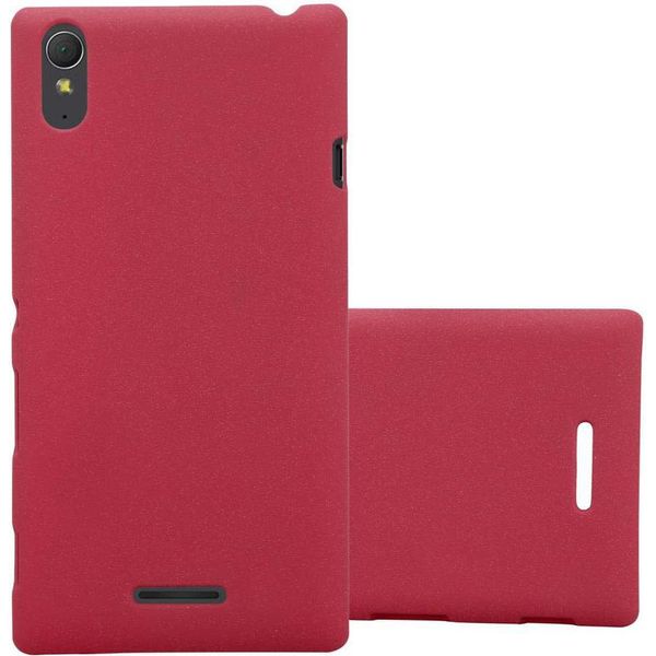 Cadorabo Custodia Protettiva Per Sony Xperia T3 In Rosso Custodia Rigida Per Telefono Cellulare Cover-image