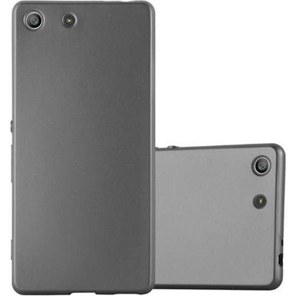 Cadorabo Custodia Protettiva Per Sony Xperia M5 Cover In Grigio Custodia Per Cellulare Custodia In Silicone Tpu Cover Case-image