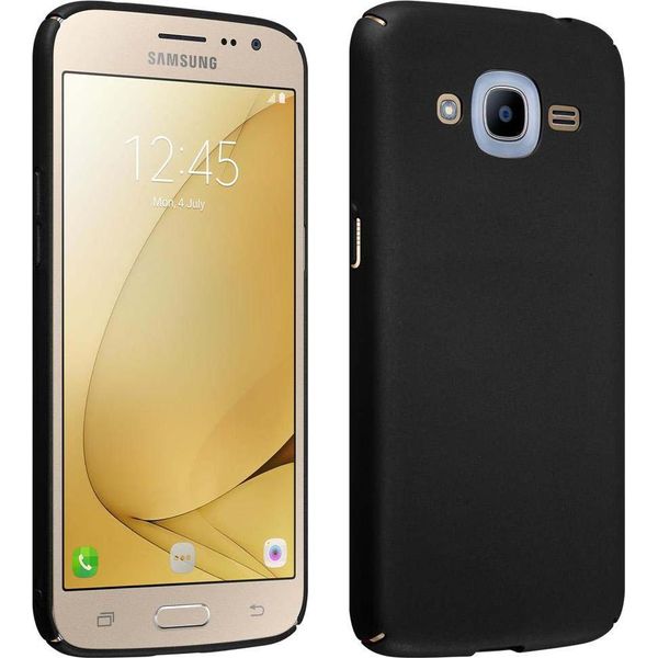 Cadorabo Cover Per Samsung Galaxy J2 2016 Cover Protettiva In Nero Custodia Rigida Custodia Cover Per Cellulare-image