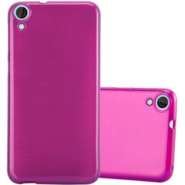 Cadorabo Custodia Per Htc Desire 820 Custodia Protettiva In Silicone Tpu Rosa Custodia Cover-image