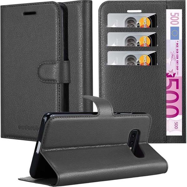 Cadorabo Custodia Per Samsung Galaxy S10E Cover Protettiva In Nero Custodia Per Cellulare Cover Chiusura Magnetica-image