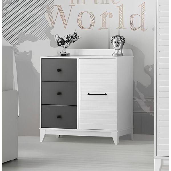 Cassettiera Leggera Chic: Arredamento Di Stile Per La Camera Dei Bambini In Legno Jvmoebel-image