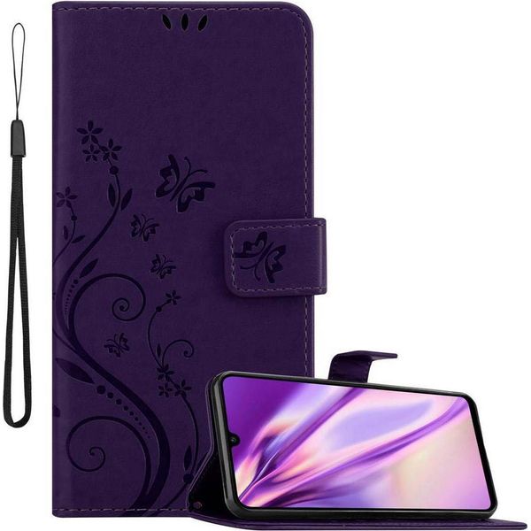 Cadorabo Cover Per Huawei P30 Lite Cover Protettiva In Viola Cover Protettiva Cover Telefono Cellulare Cover Fiori Custodia Fiore-image