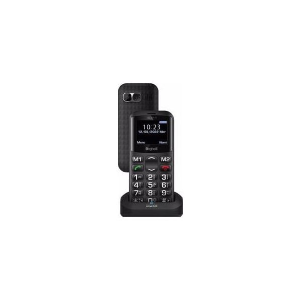 Beghelli SLV11 Telefono Per Anziani Dual Sim Nero Con Tasto Sos E Chiamata Rapida-image