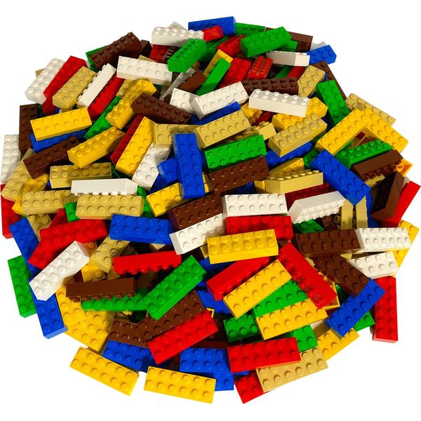 Lego® 2X6 Mattoncini Alti Colorati Misti - 2456 Nuovo! Quantità 250X - Ogni Miscela Assemblata Singolarmente-image