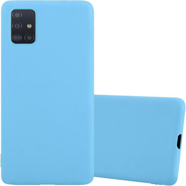 Cadorabo Custodia Per Samsung Galaxy A51 5G Custodia Protettiva In Blu Custodia Del Telefono Cellulare Tpu Silicone Custodia Cover-image