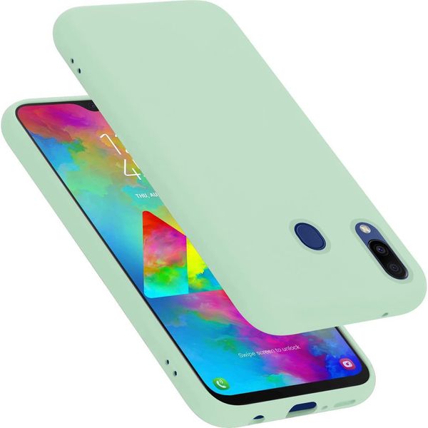 Cadorabo Custodia Protettiva Per Samsung Galaxy M20 Custodia In Verde Telefono Cellulare Case Cover Tpu Etui-image