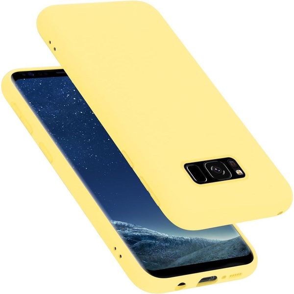 Cadorabo Custodia Protettiva Per Samsung Galaxy S8 Custodia In Giallo Telefono Cellulare Custodia Cover Tpu Etui-image
