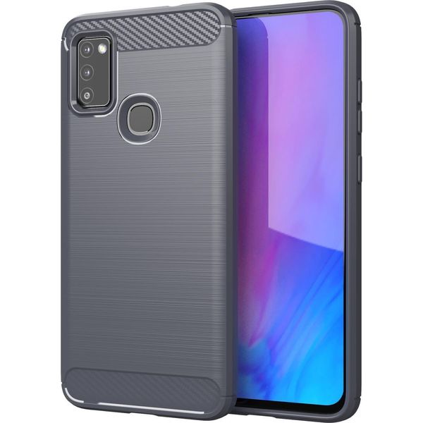 Custodia Cadorabo Per Samsung Galaxy M51 In Tpu Grigio Protettivo Custodia Cover Telefono Cellulare-image