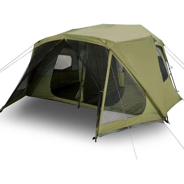 Vidaxl Tenda Familiare 10 Persone Blu Sgancio Rapido Impermeabile-image
