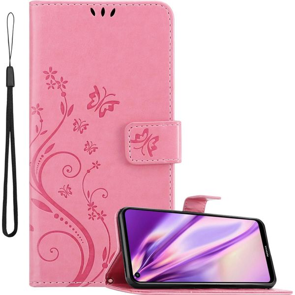 Cadorabo Cover Per Nokia 5.4 Cover Protettiva In Rosa Cover Protettiva Cover Per Telefono Cellulare Cover Fiori Custodia Fiore-image