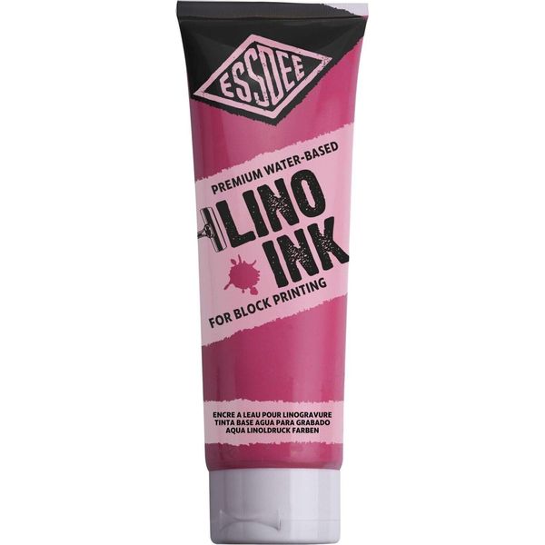 Inchiostro Premium Per Stampa A Blocchi A Base D'acqua Essdee, 300 Ml, Rosso Fluorescente-image