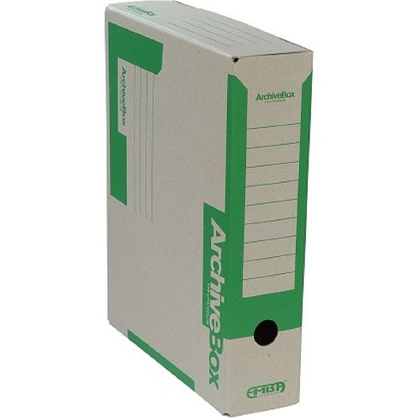 Scatola D'archivio Emba Colorata 330 X 260 X 75 Mm Verde-image