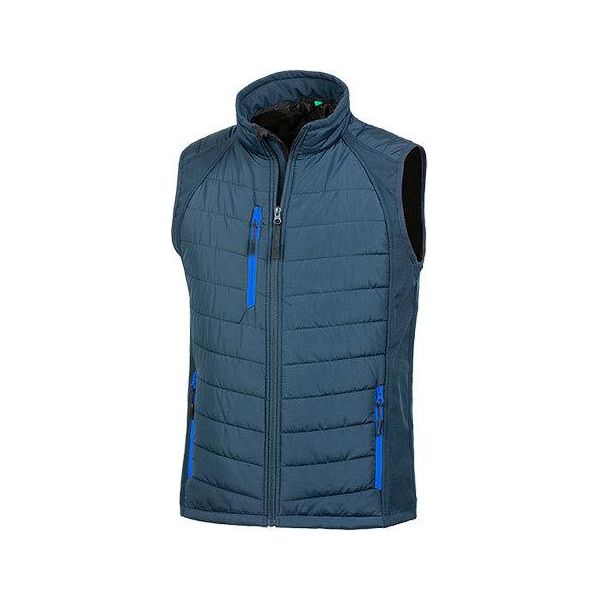 Result R238X | Gilet Softshell Compass Nero Da Uomo - Colore: Navy/Royal - Taglia: L-image