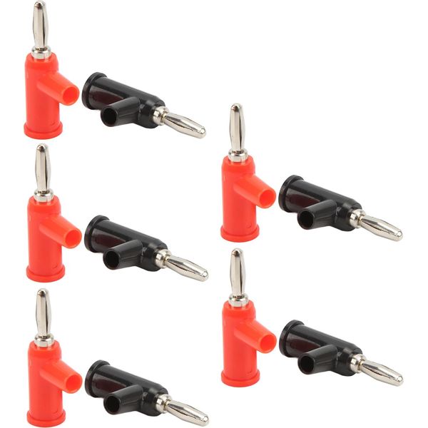 10 Connettori A Banana Da 4 Mm, Impilabili, Senza Saldatura, Per Accessori Di Sicurezza-image