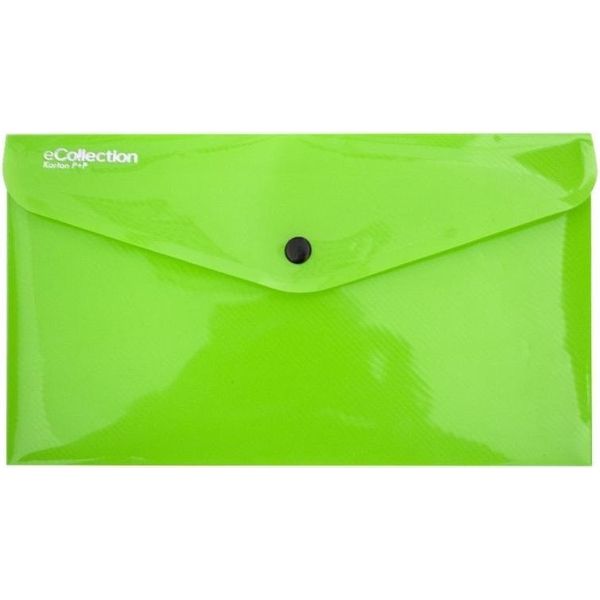 Karton P+P Taccuino Con Pulsante Dl Ecollection Verde 2-626-image